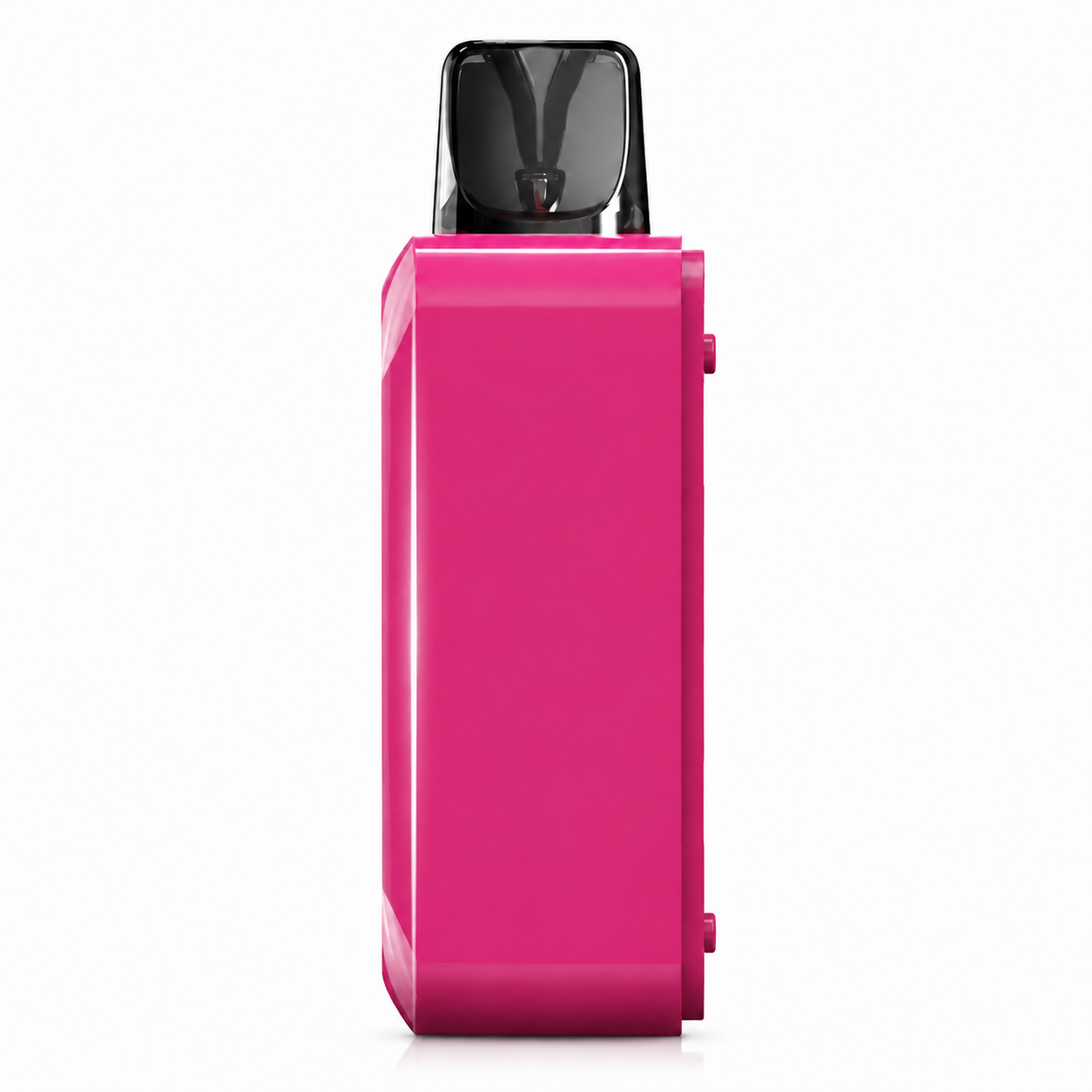 Pink device on a pure white background.