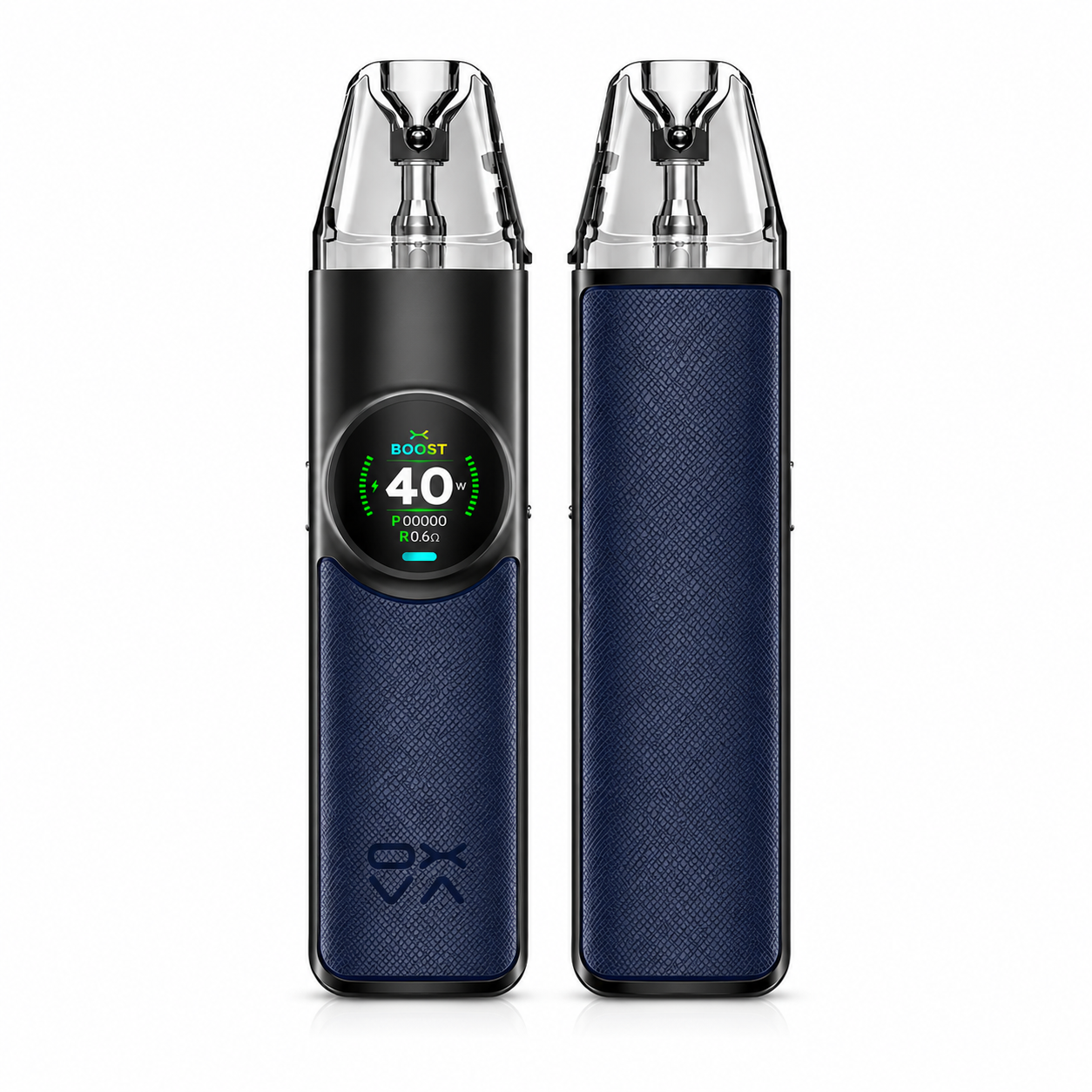 OXVA NeXlim device kit displayed on a pure white background with clear device and branding details.