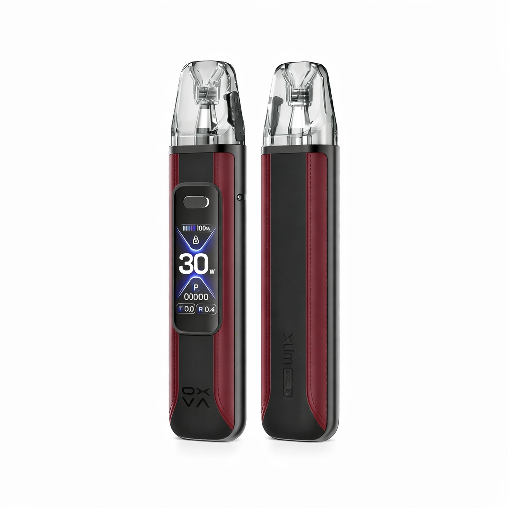 Oxva Xlim Pro 3 device in Race Red colour on a pure white background.