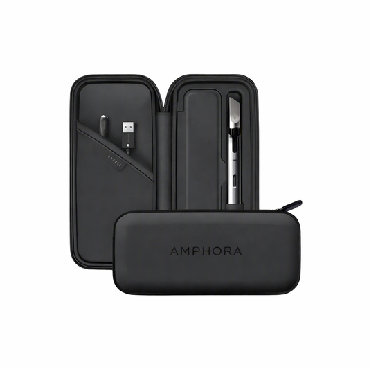 Premium protective pen case displayed front‑facing on a pure white background with enhanced colour and clear detailing.