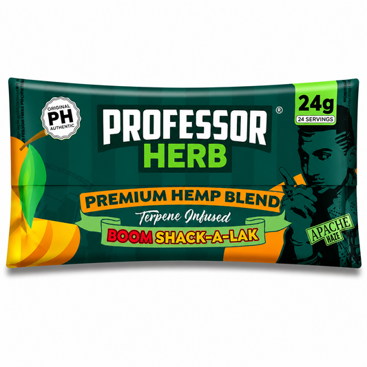 Professor Herb pouch displayed on a pure white background with clear packaging and branding details.