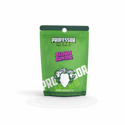 Professor Herb Briquette displayed on a pure white background with clear packaging and branding details.