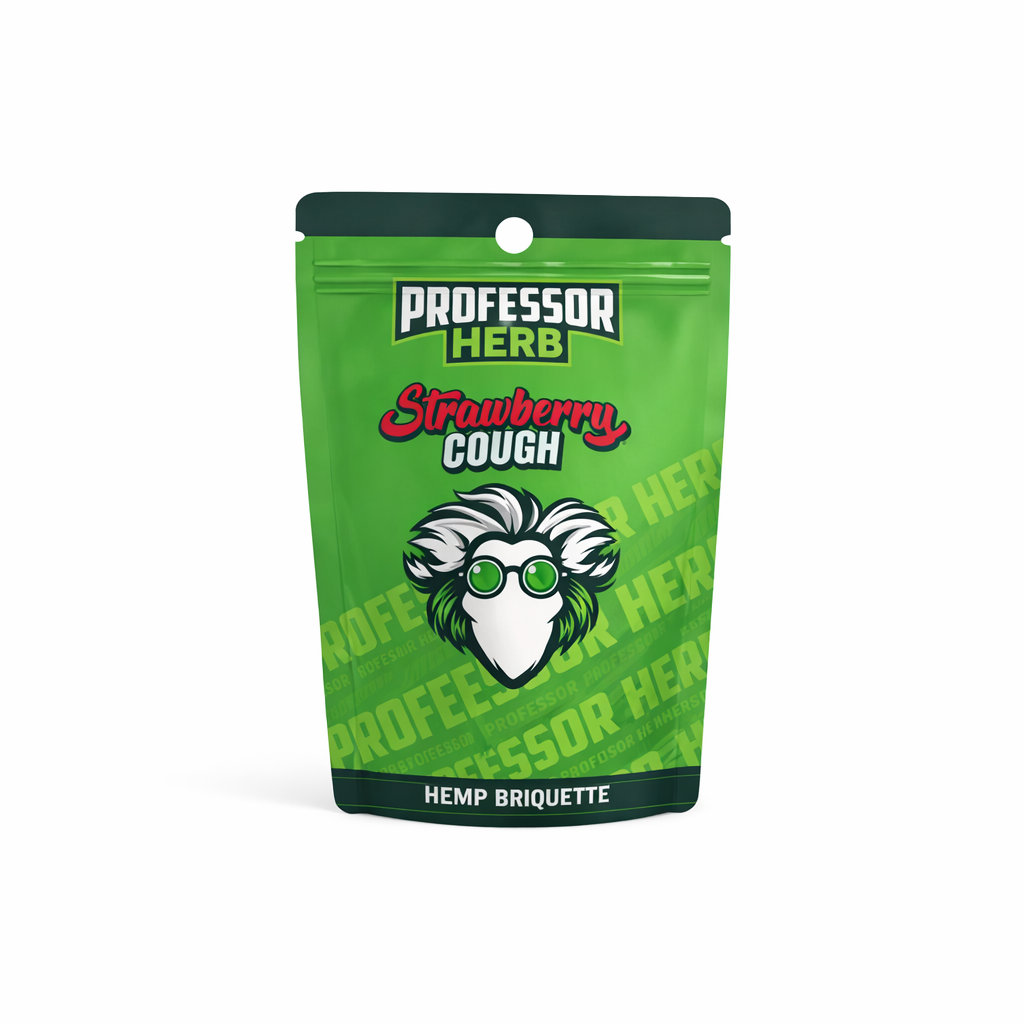 Professor Herb Briquette displayed on a pure white background with clear packaging and branding details.
