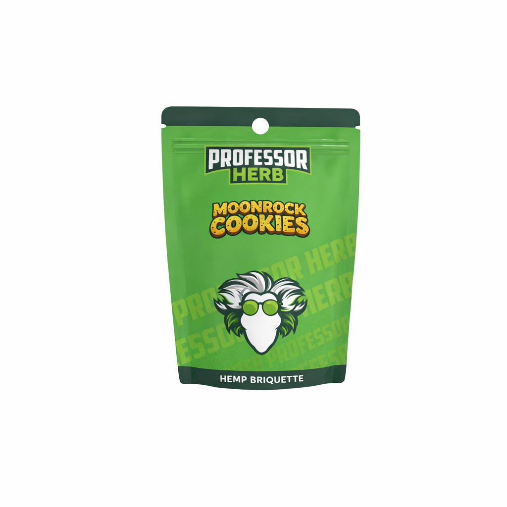 Professor Herb Briquette displayed on a pure white background with clear packaging and branding details.
