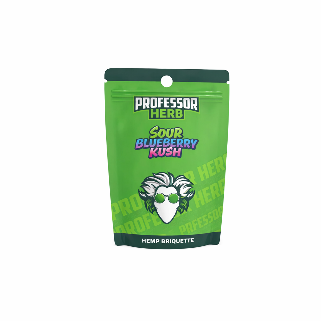 Professor Herb Briquette displayed on a pure white background with clear packaging and branding details.