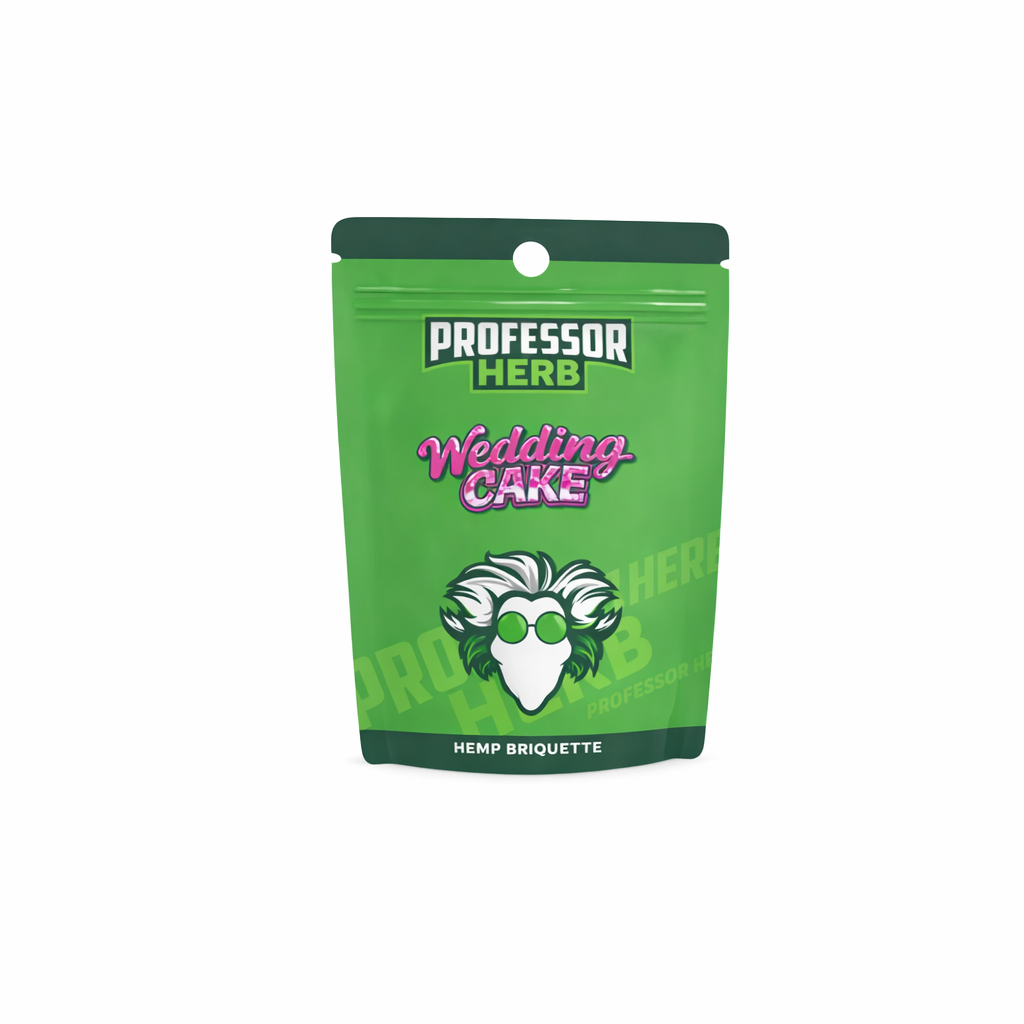 Professor Herb Briquette displayed on a pure white background with clear packaging and branding details.