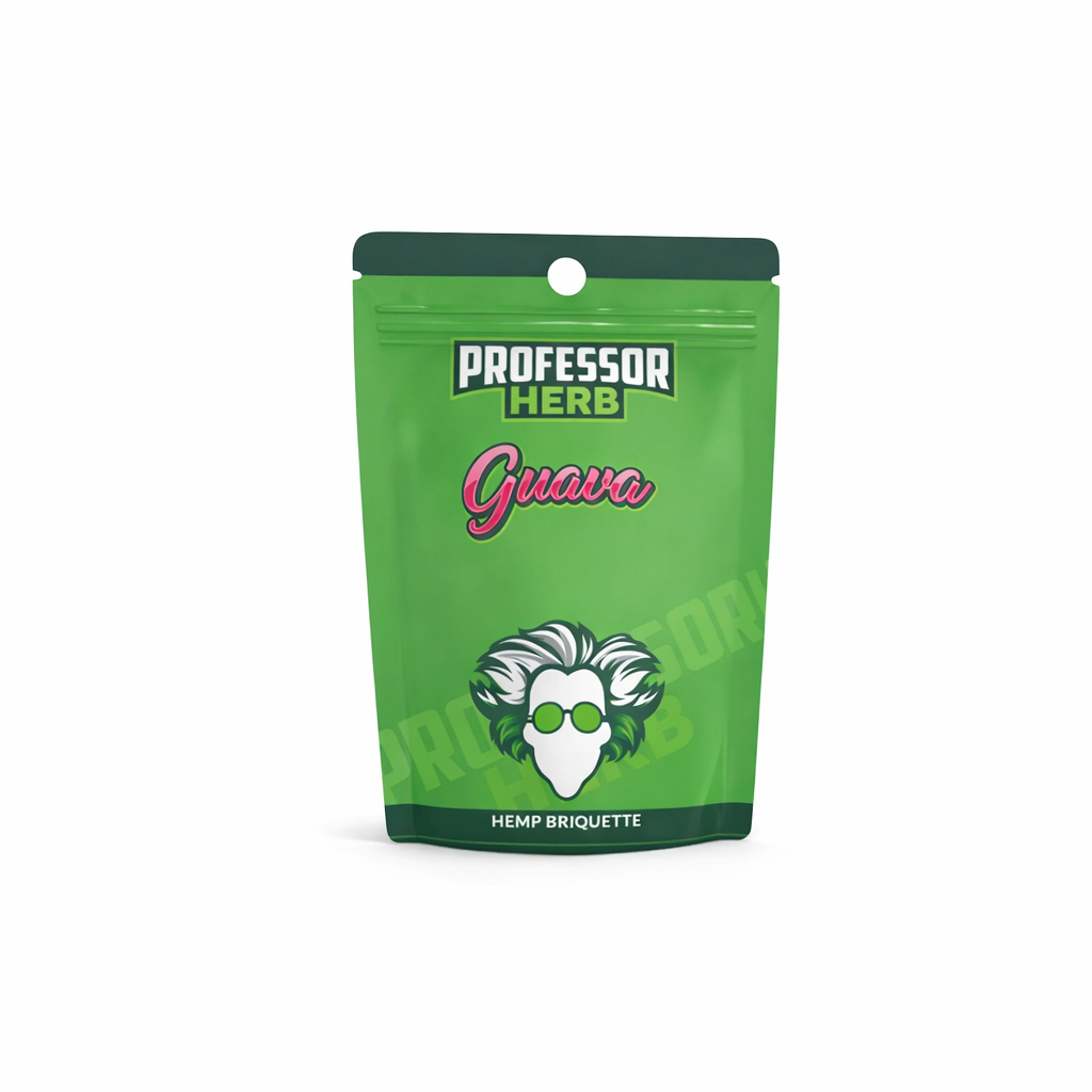 Professor Herb Briquette displayed on a pure white background with clear packaging and branding details.