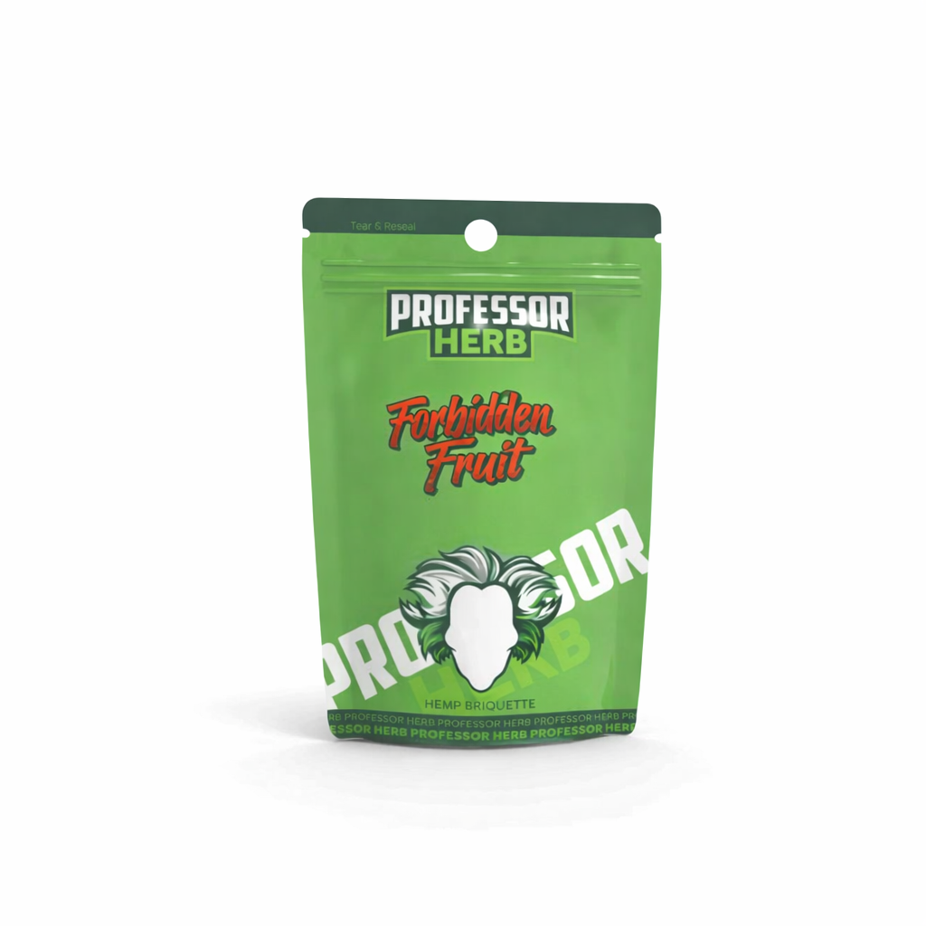 Professor Herb Briquette displayed on a pure white background with clear packaging and branding details.