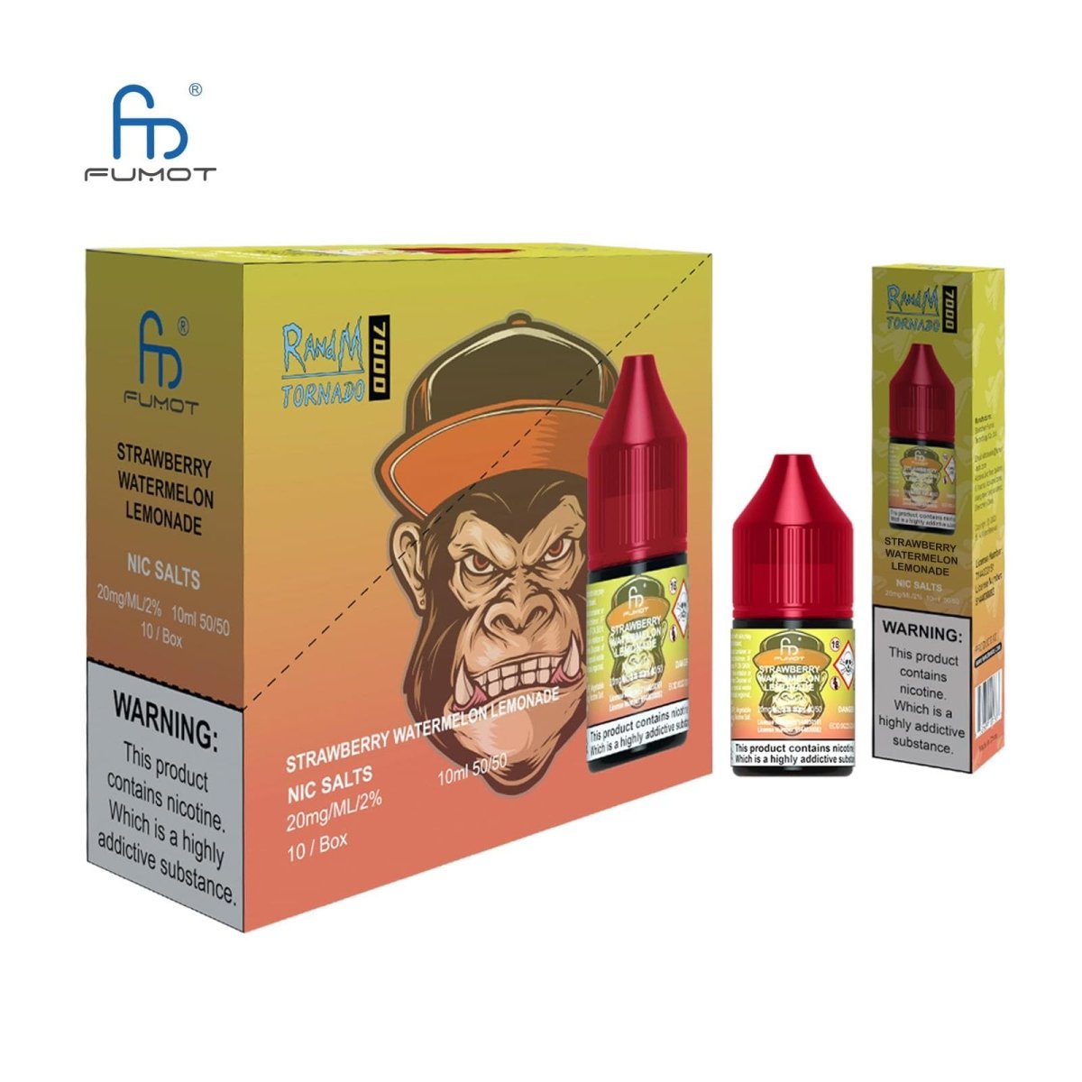 R and M 7000 Nic Salts 10ml E-liquids - (BOX OF 10)