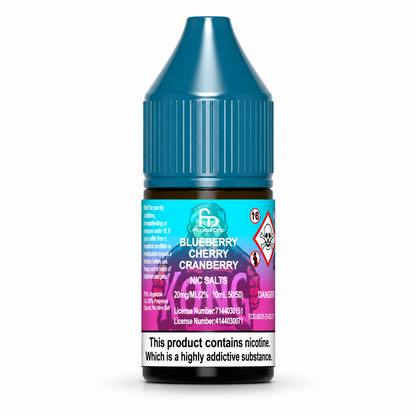 RandM Tornado nic salt bottle displayed on a pure white background with clear label detailing.