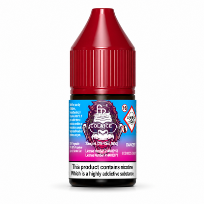RandM Tornado nic salt bottle displayed on a pure white background with clear label detailing.