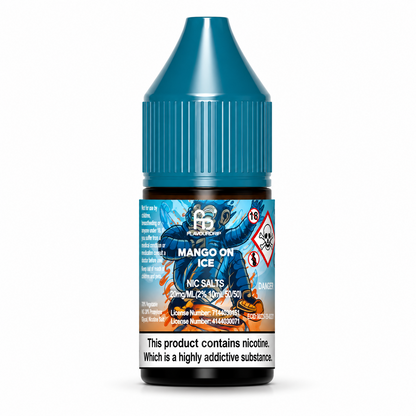 RandM Tornado nic salt bottle displayed on a pure white background with clear label detailing.