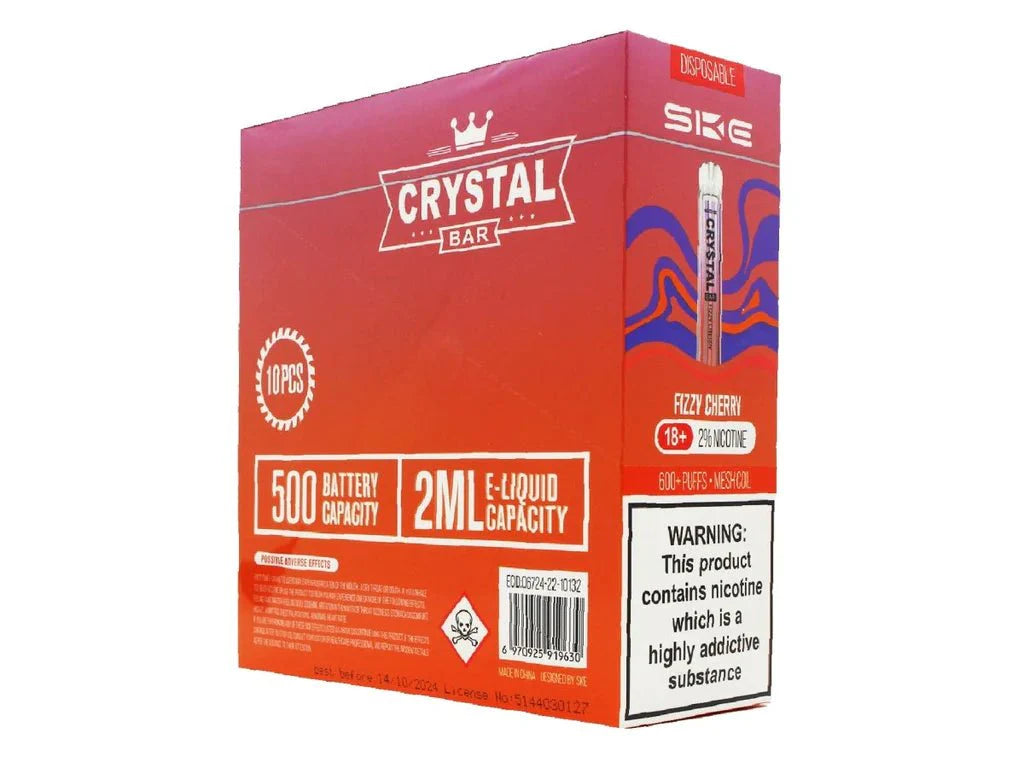 SKE Crystal Bar 600 Disposable Pod Kit (BOX OF 10)