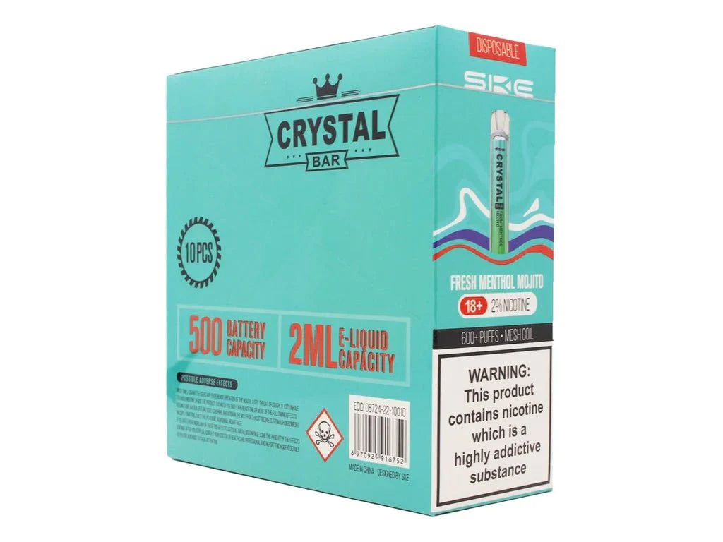 SKE Crystal Bar 600 Disposable Pod Kit (BOX OF 10)