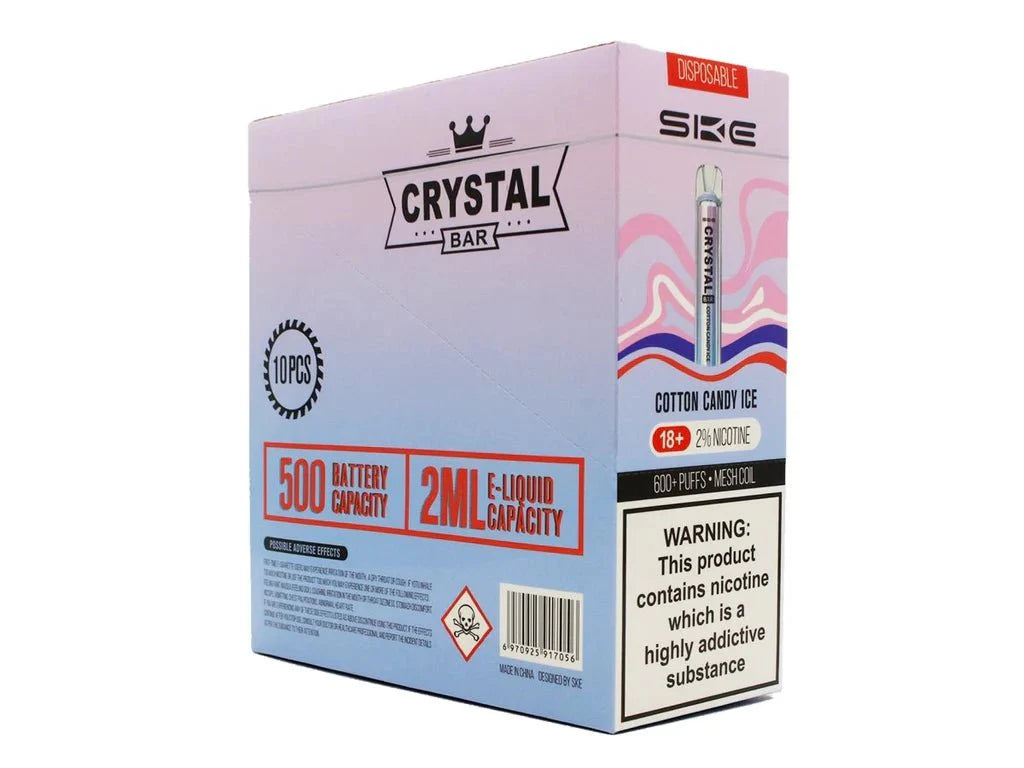 SKE Crystal Bar 600 Disposable Pod Kit (BOX OF 10)