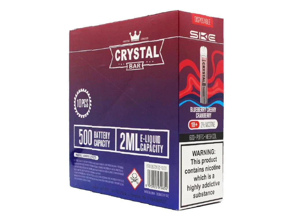 SKE Crystal Bar 600 Disposable Pod Kit (BOX OF 10)