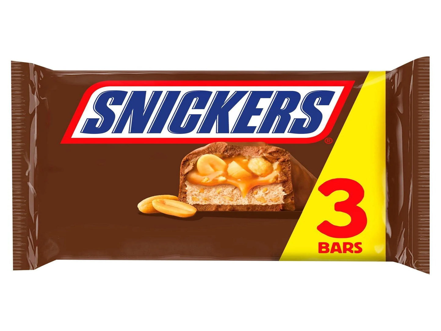 Snickers 3 Pack Chocolates 125.1g