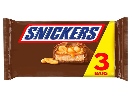 Snickers 3 Pack Chocolates 125.1g
