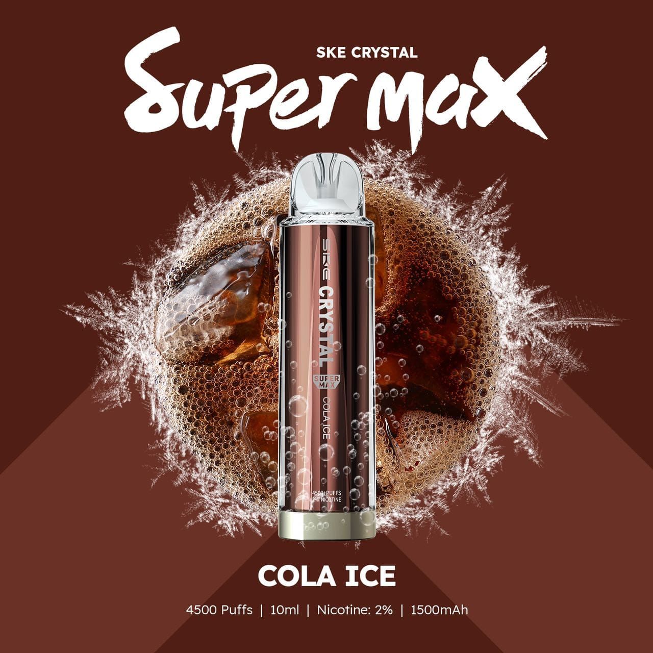 Super Max Ske Crystal 4500 Disposable Vape Puff Bar (BOX OF 10)