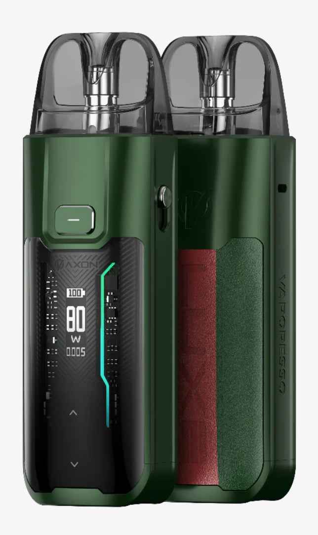 Vaporesso device displayed on a pure white background with clear hardware and branding details.