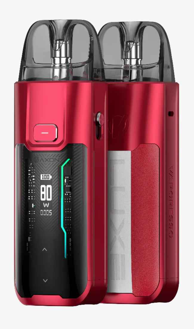 Vaporesso device displayed on a pure white background with clear hardware and branding details.