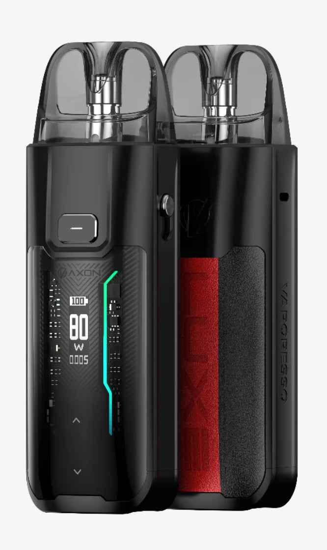 Vaporesso device displayed on a pure white background with clear hardware and branding details.
