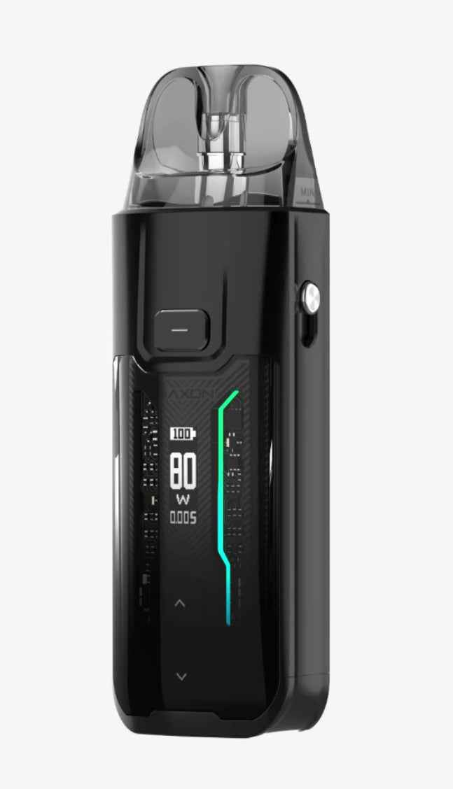 Vaporesso device displayed on a pure white background with clear hardware and branding details.
