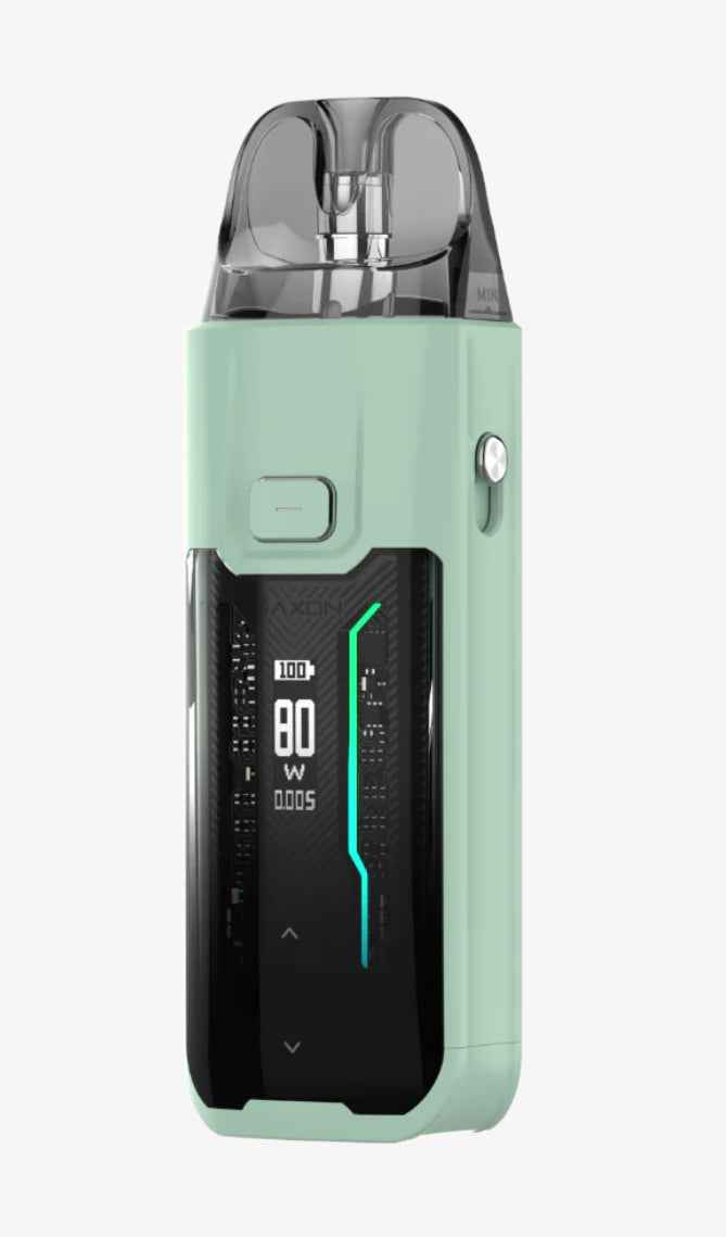 Vaporesso device displayed on a pure white background with clear hardware and branding details.