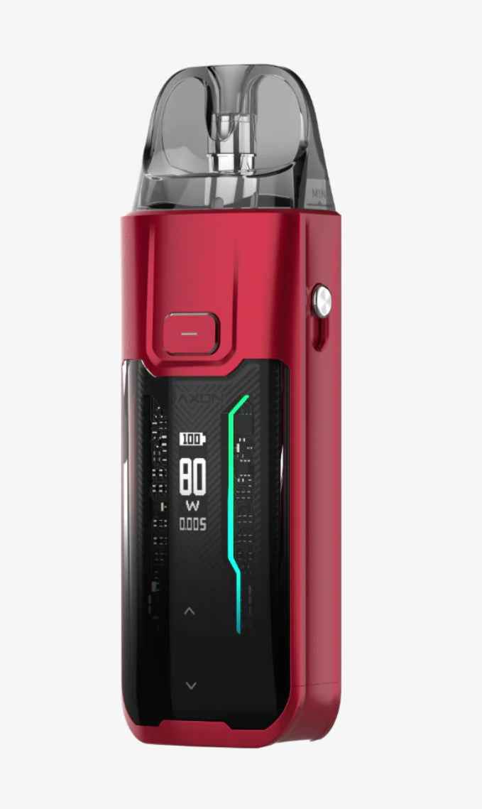 Vaporesso device displayed on a pure white background with clear hardware and branding details.