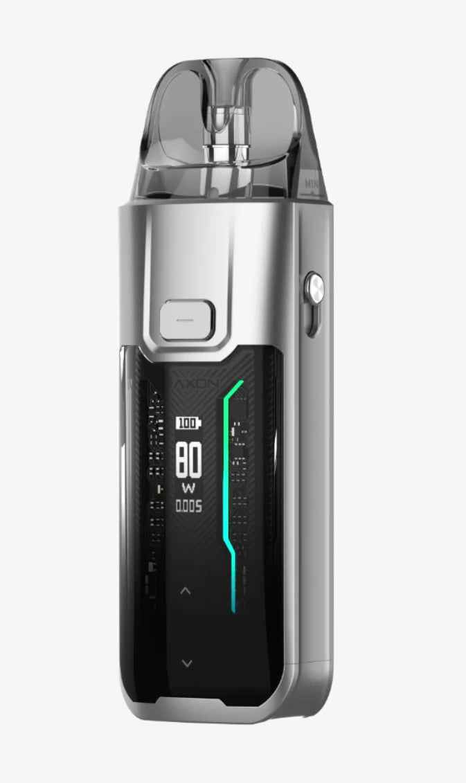 Vaporesso device displayed on a pure white background with clear hardware and branding details.