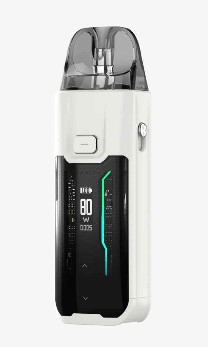 Vaporesso device displayed on a pure white background with clear hardware and branding details.