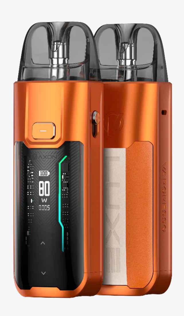 Vaporesso device displayed on a pure white background with clear hardware and branding details.