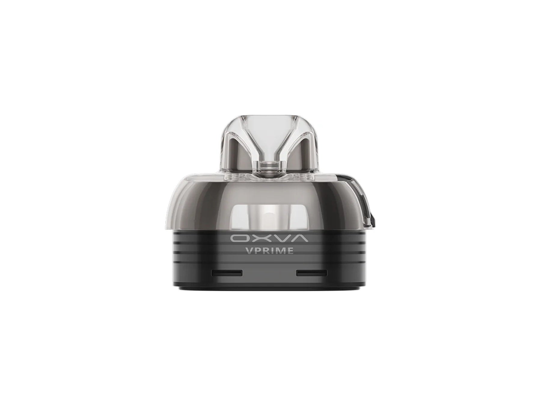 OXVA VPrime Pods shown as clear refillable replacement pod cartridge for the VPrime device on a pure white background.