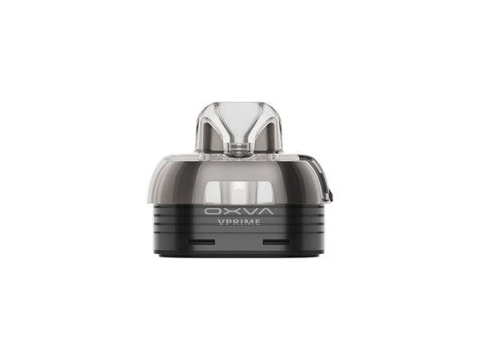 OXVA VPrime Pods shown as clear refillable replacement pod cartridge for the VPrime device on a pure white background.