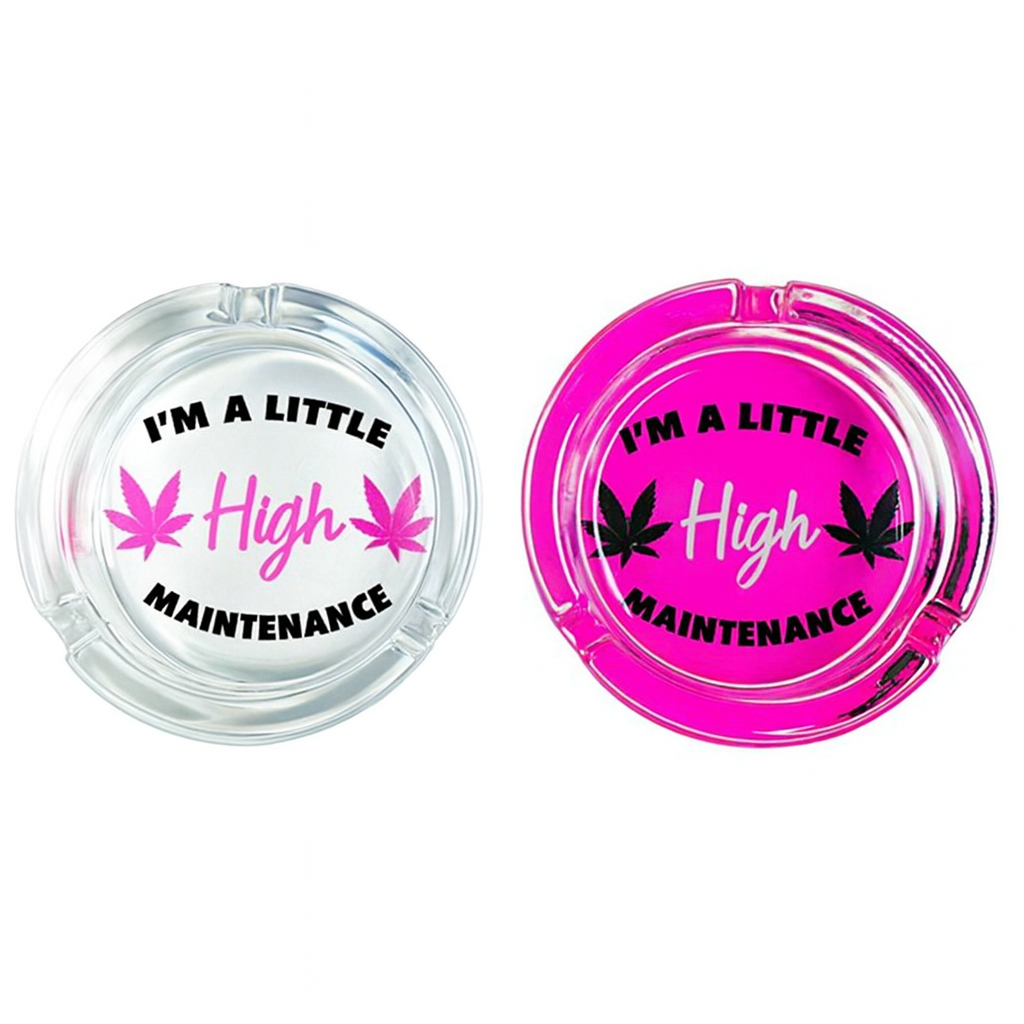 Wise Skies High Maintenance Glass Ashtrays
