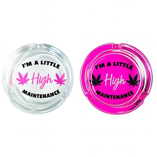 Wise Skies High Maintenance Glass Ashtrays
