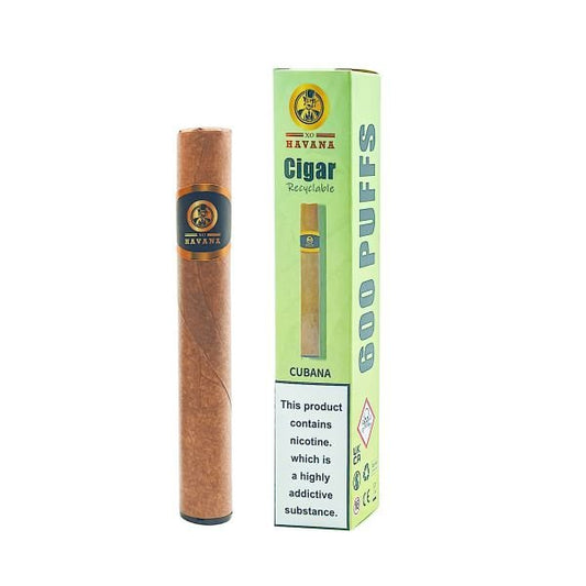 XO Havana Cigar 600 Disposable Vape Puff Pod Box of 10