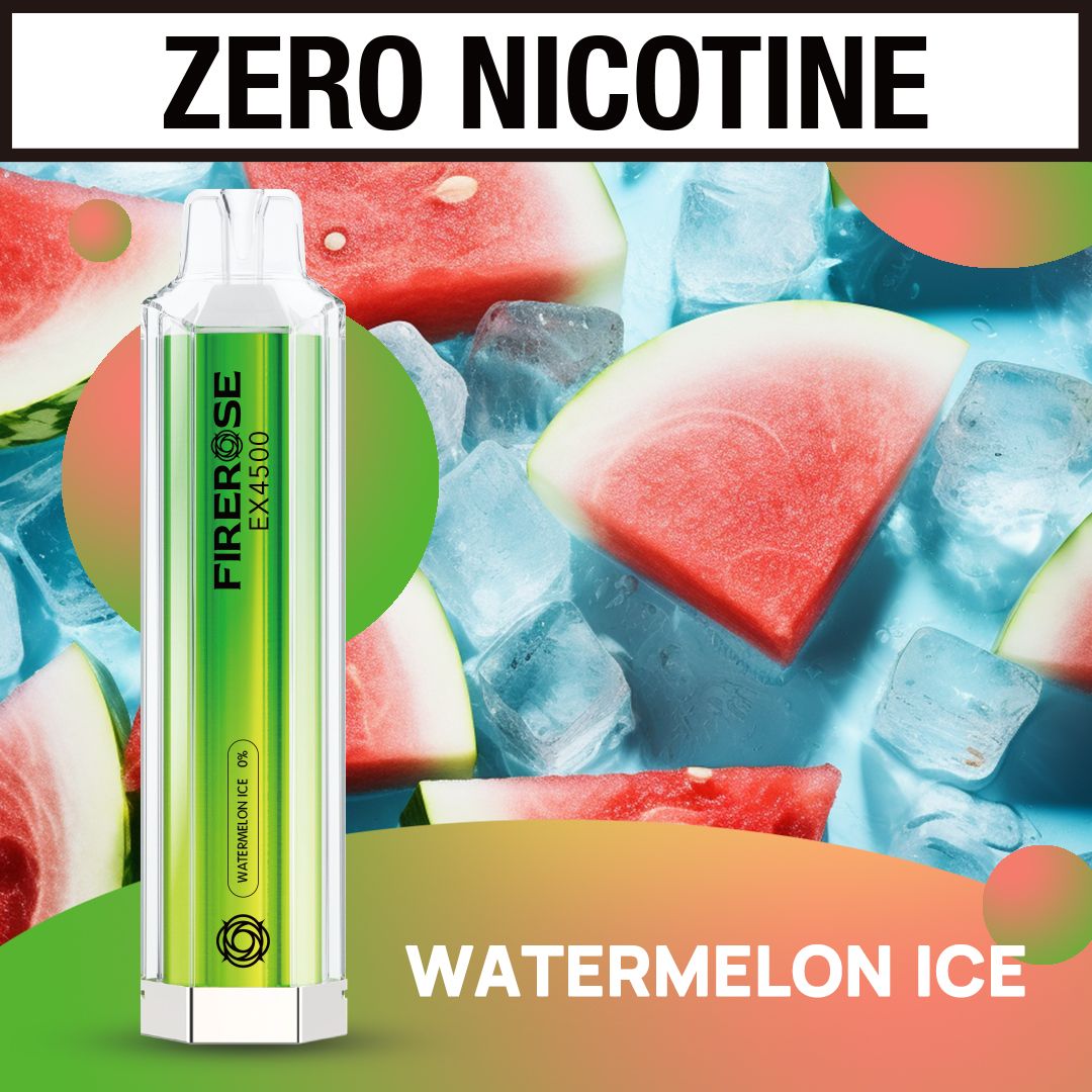 ZERO NICOTINE 0% Firerose 4500 Puffs Disposable Vape (BOX OF 10)