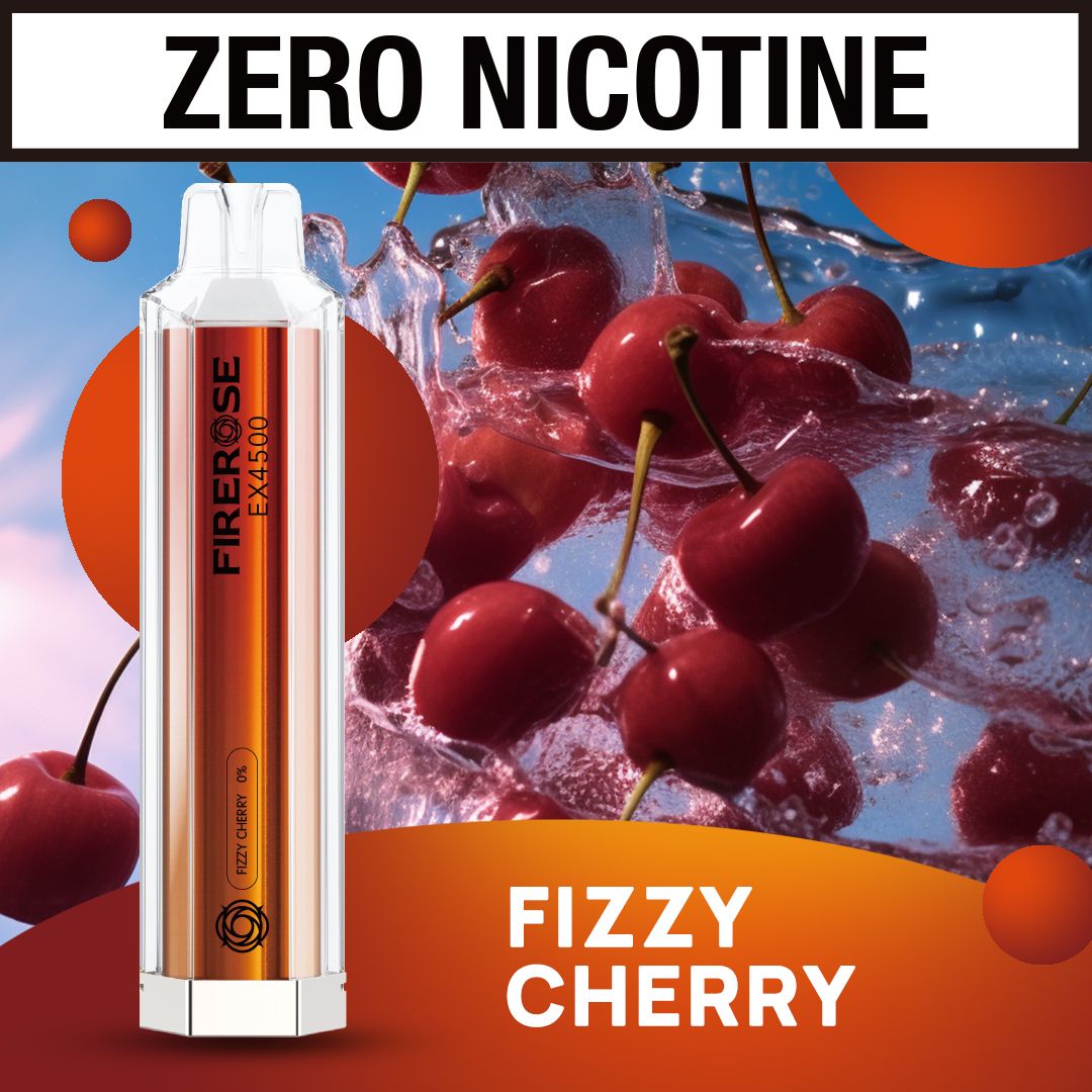 ZERO NICOTINE 0% Firerose 4500 Puffs Disposable Vape (BOX OF 10)