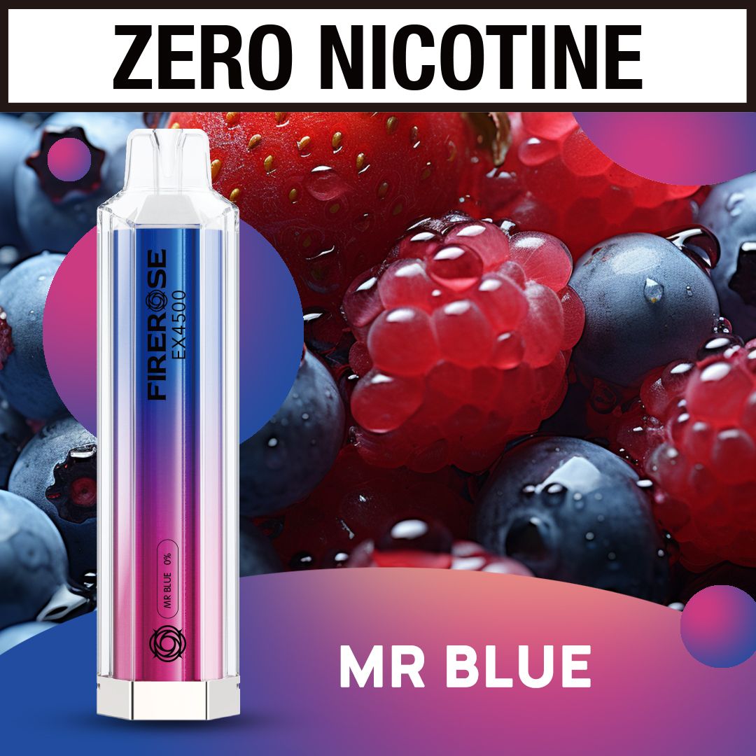 ZERO NICOTINE 0% Firerose 4500 Puffs Disposable Vape (BOX OF 10)