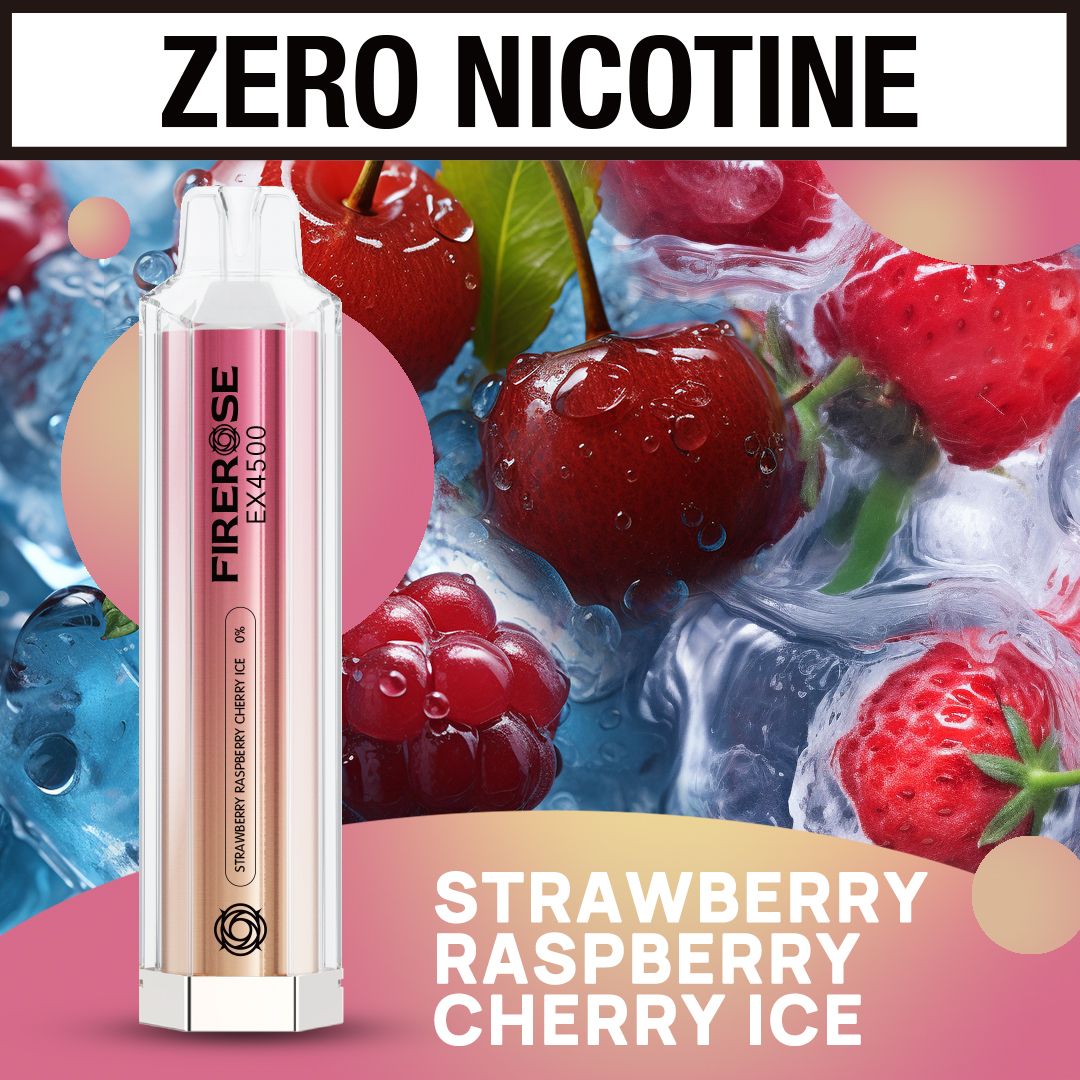 ZERO NICOTINE 0% Firerose 4500 Puffs Disposable Vape (BOX OF 10)